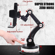 Adjustable Suction Car Phone Mount with Telescopic Arm