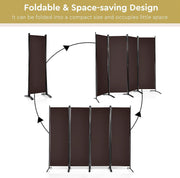 221 × 172 cm 4-Panel Fabric Room Divider – 3 Colours