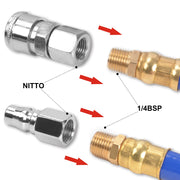 20m Air Hose Reel Nitto Quick Fitting Retractable Auto Rewind Any Position Stop for Spray Gun Nail Gun Air Ratchet