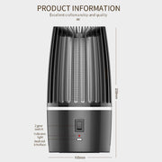 Mosquito Fly Killer Lamp, Portable Night Light USB Rechargeable Mosquito Killer Insect Repellent, (Black)