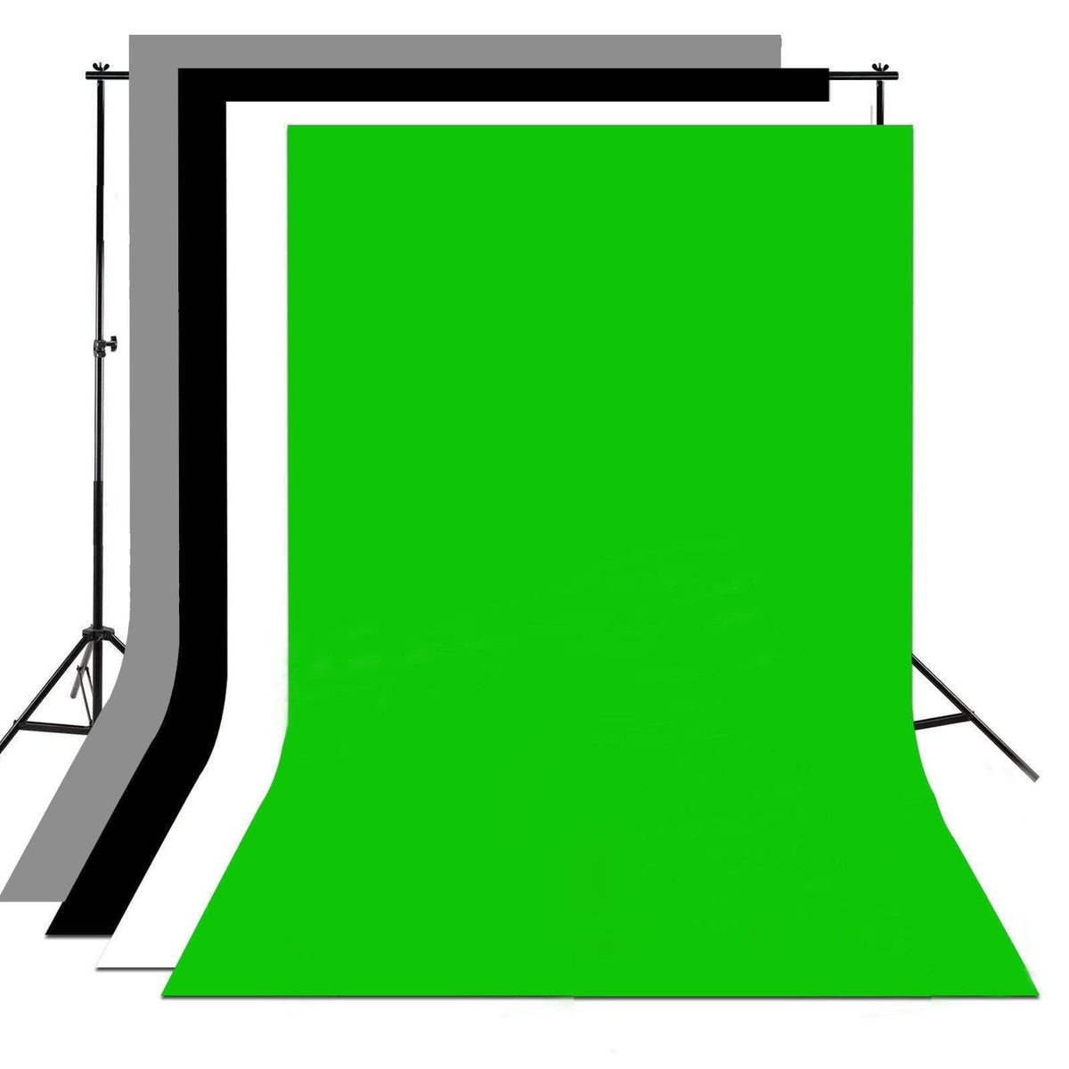 Complete Softbox, Umbrella & 4-Backdrop Studio Kit