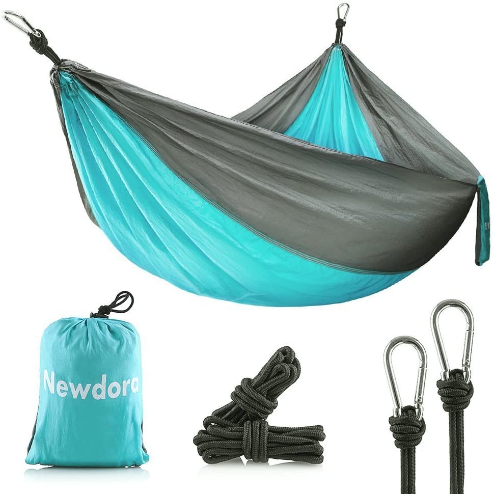 Nylon Parachute Camping Hammock- Blue