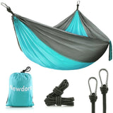 Nylon Parachute Camping Hammock- Blue