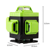 Laser Level, Green Light, 360° 4D 16 Lines, DIY Indoor Home Improvement Project Hand Tools