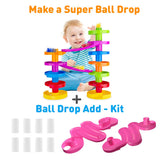 Super Ball Drop Toy, Extra Large Size Activity Tower with Ball Ramp Bridge for Educational and Fun Activity for Toddlers and Children of All Ages - Go, Play Stack and Roll