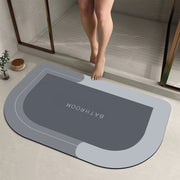 Semicircle Quick-Dry Bathroom Mat – 40 × 60 cm