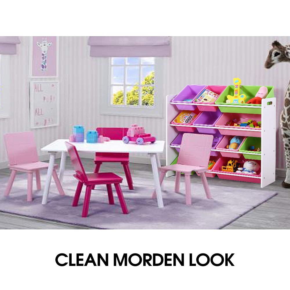 Kids Toy Box Bookshelf Organiser