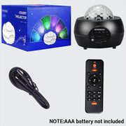 LED Galaxy Projector Light for Kids with Remote Control, Built-in Music Player & Timer Function