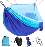 Camping Hammock with Zippered Mosquito Net – Blue