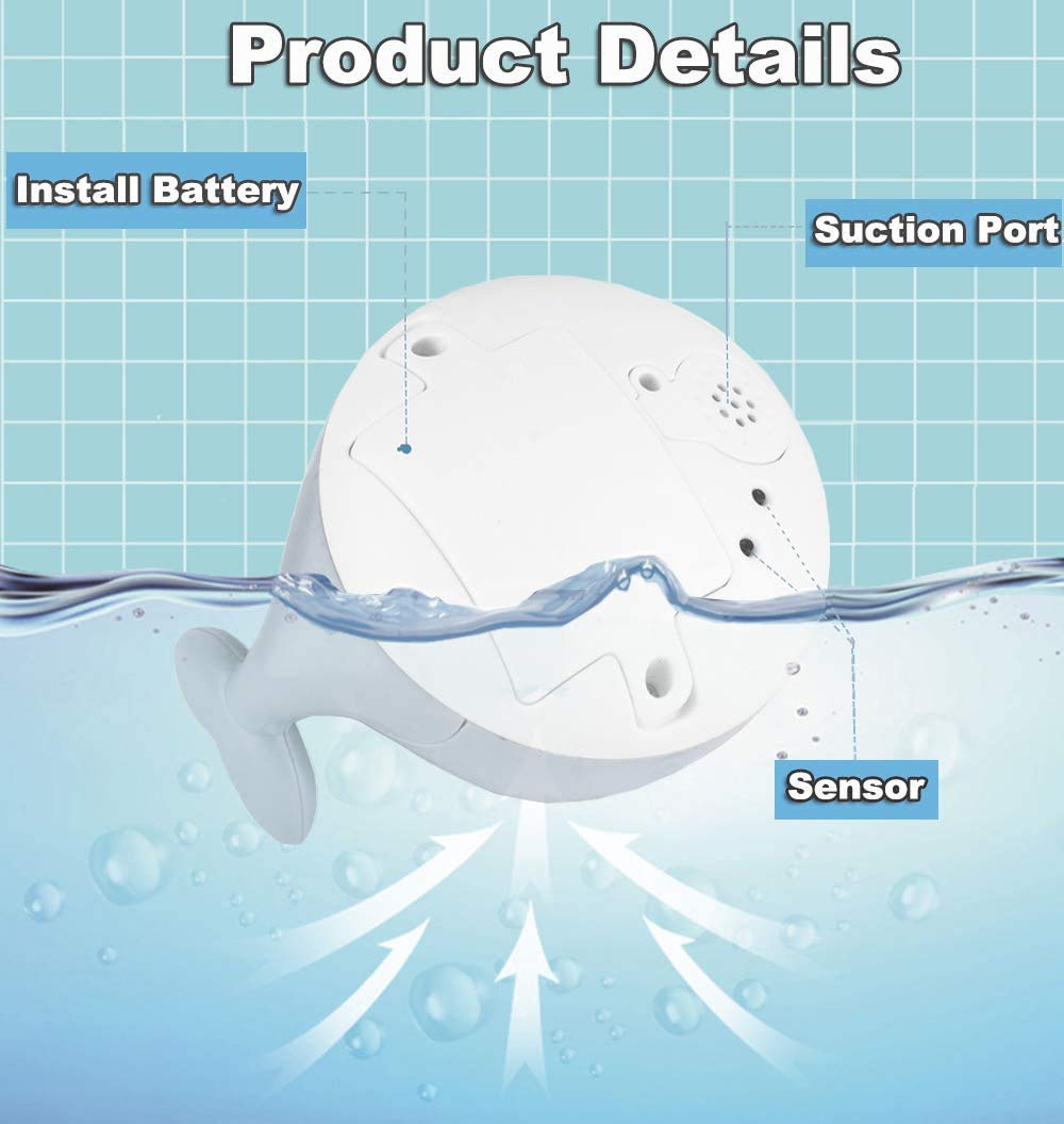 Baby Bath Toys, Whale Automatic Water Spray Bath Toys (with LED Lights), Induction Sprinkler Bathtub Baby Bath Toys (Boys, Girls), Baby Swimming Pool Bathroom Toys