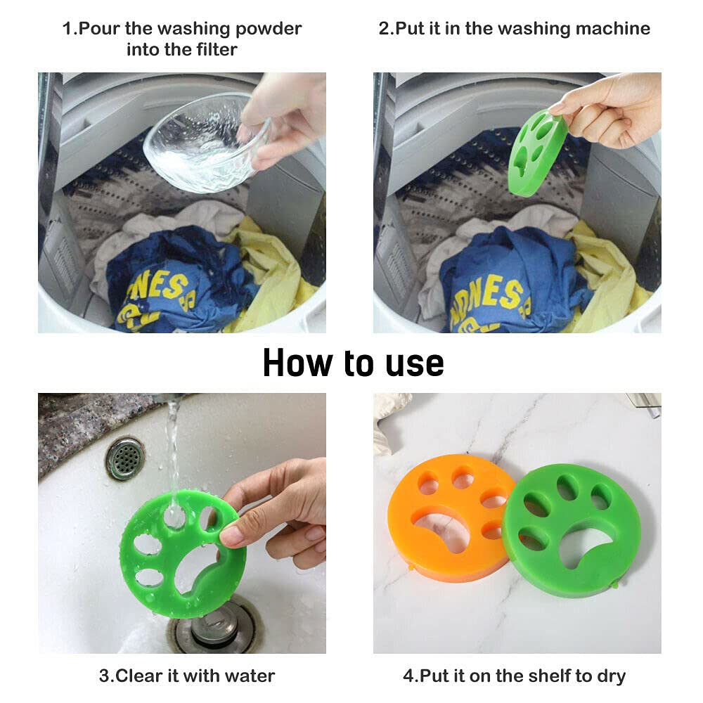 Reusable Pet-Hair Laundry Catchers – 2 Pack