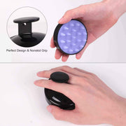 Silicone Shampoo Scalp Massager Brush – Black
