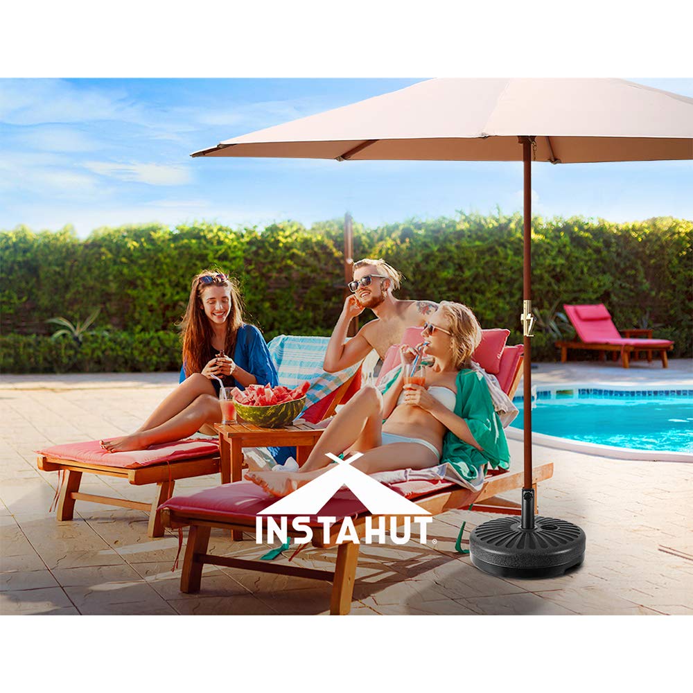Fillable 23 kg Offset-Umbrella Base – Black