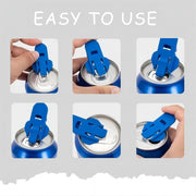 Reusable Beverage-Can Tab Openers & Covers – 6 Pack