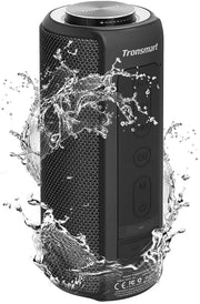 Waterproof Bluetooth Speakers, Tronsmart T6 Plus 40W Outdoor Speakers Bluetooth 5.0, IPX6 Portable Wireless Speakers with Tri-Bass Effects, 15-Hour Playtime with 6600mAh Power Bank, TWS, Built-in Mic