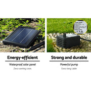 Gardeon 3-Tier Solar Fountain Bird Bath with LED Lights