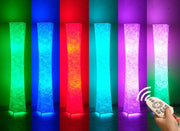 Design Floor Lamp, LEONC Standing Lamp, RGB 7 Colours, 10 Levels Brightness, Remote Control