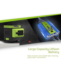 Laser Level, Green Light, 360° 4D 16 Lines, DIY Indoor Home Improvement Project Hand Tools