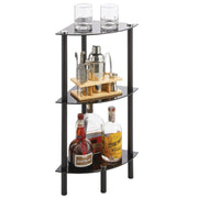 3 Tier Open Glass Shelves