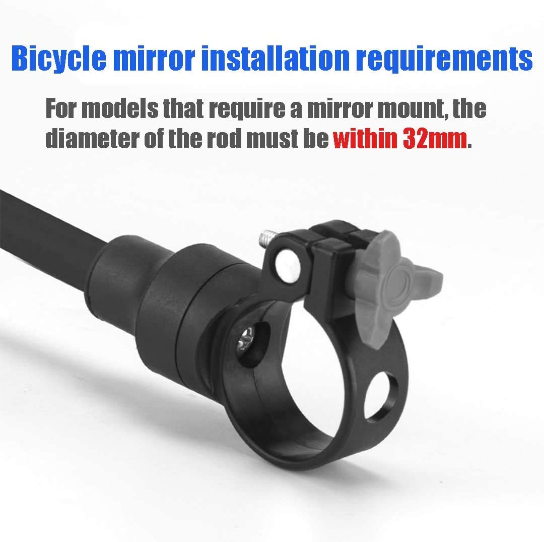 Adjustable Convex Bicycle Handlebar Mirrors – 2 Pack