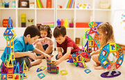 108pcs Magnetic Tiles Building Blocks Set, Preschool Educational Construction Kit DIY Creative 3D Magnetic Toys Best Boys Girls Kids Toddlers Children