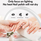 Lash Light for Eyelash Extensions, Desk Lash Lamp, Portable Half Moon Desk Lamp, 3000-6000K Led Nail Desk Lamp for Tattoo Artists, Beauty, Eyebrows,White