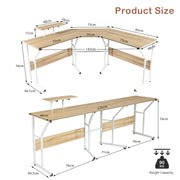 Home Office L-shaped Reversible Corner Desk