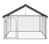 Outdoor Dog Kennel with Roof 200x200x150 cm.