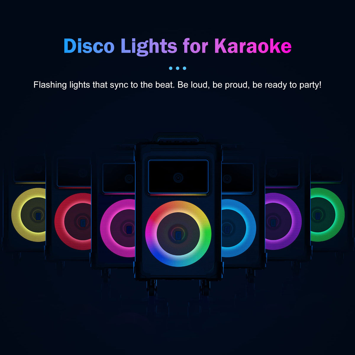 JYX 10-Inch Karaoke Party Speaker with 2 Wireless Microphones