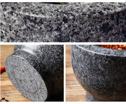 Solid Stone Food Preparation Unpolished Granite Spice Herb Grinder Kitchen Tools
