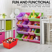 Kids Toy Box Bookshelf Organiser