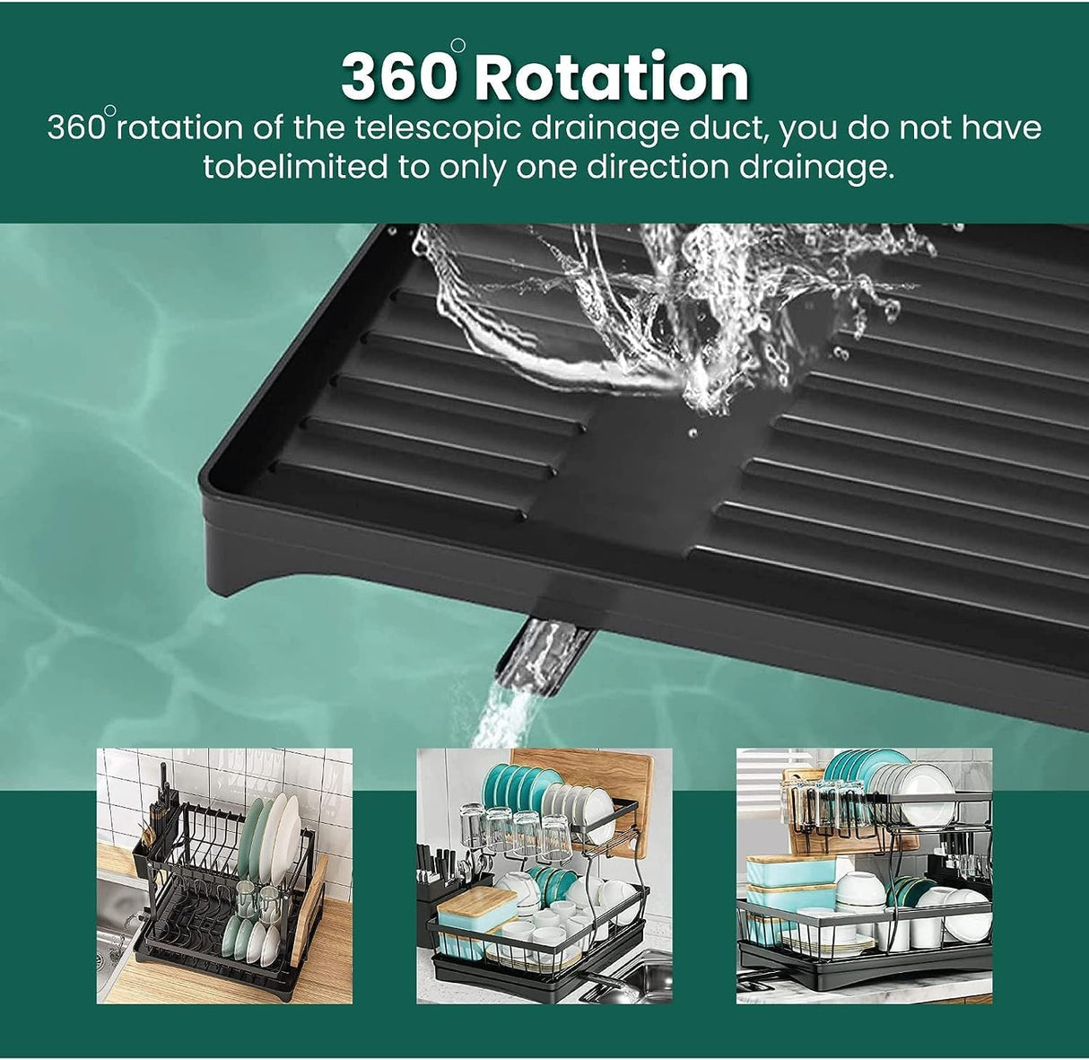 Kitchen Storage Rack, Multifunctional Dish Rack, Tableware Storage Rack, Tableware Drain Rack, Kitchen Utensil and Dish Storage, Chopstick Storage, Knife Holder, Cup Holder
