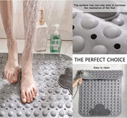 Grey Suction-Cup Bath & Shower Mat – 2 Sizes