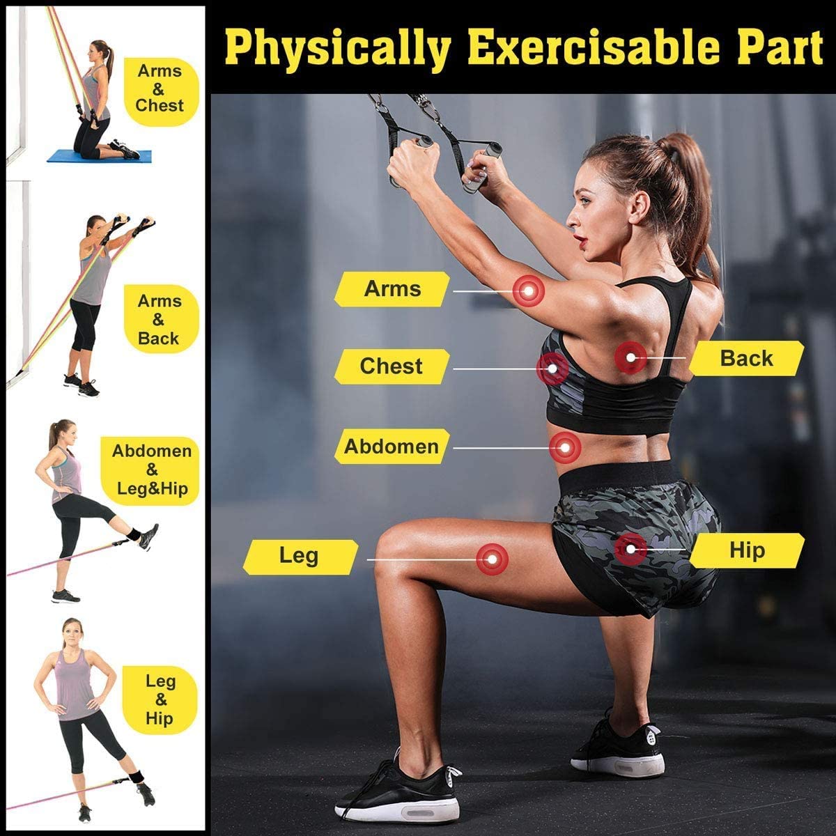Resistance Bands Set with Handles 22PCS