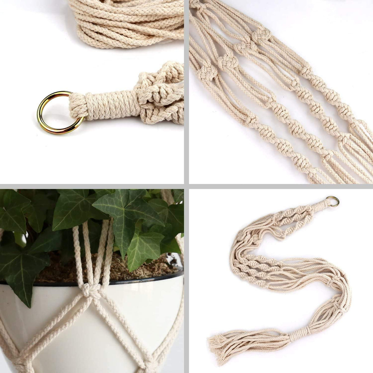 Hanging Planter Basket Flower Pot 2pcs