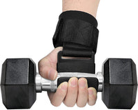 Heavy-Duty Lifting Hooks with Wrist Straps – Pair