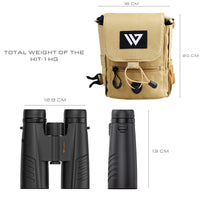 12x Binoculars Kit with Tripod, Phone Adapter & Chest Pack