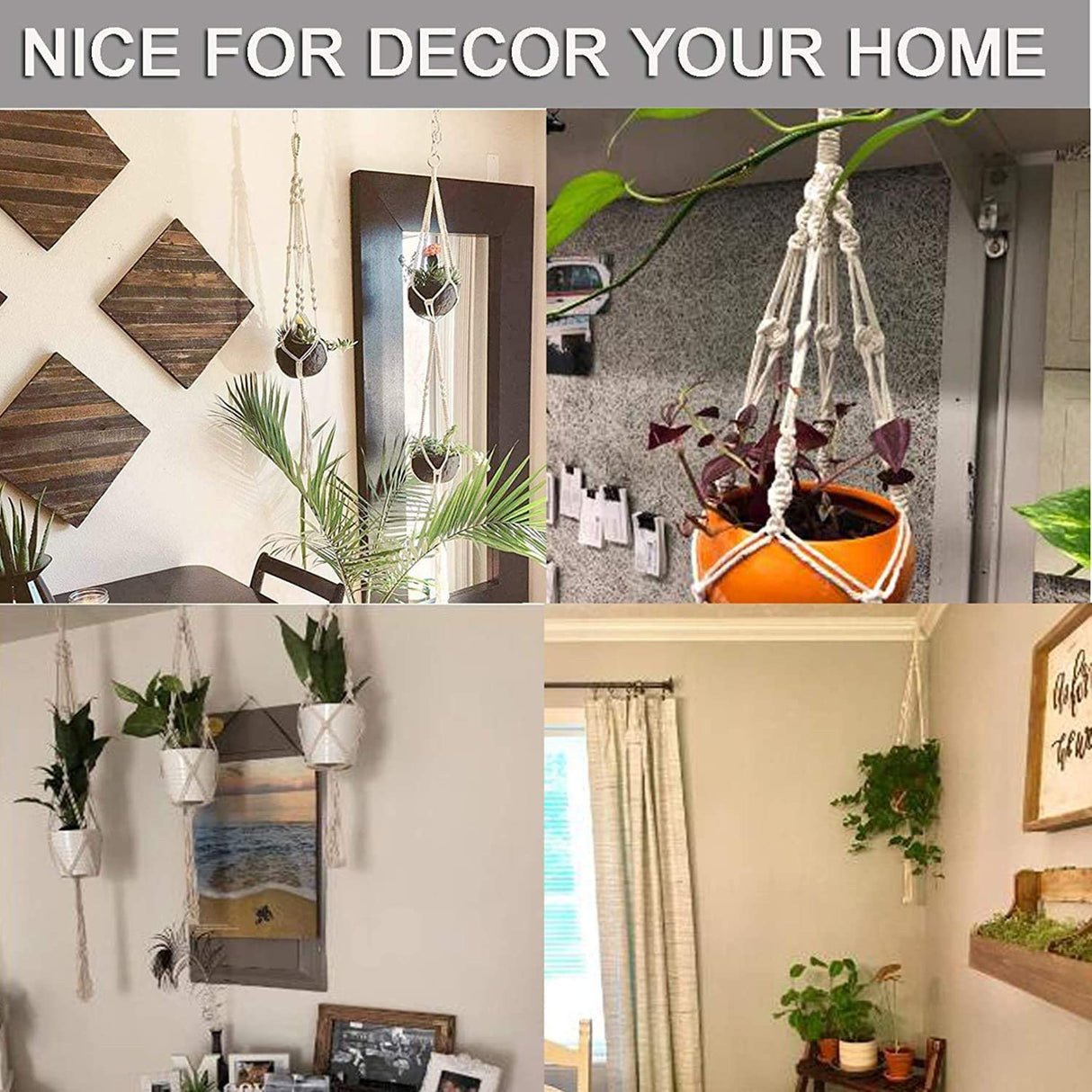 Hanging Planter Basket Flower Pot 2pcs