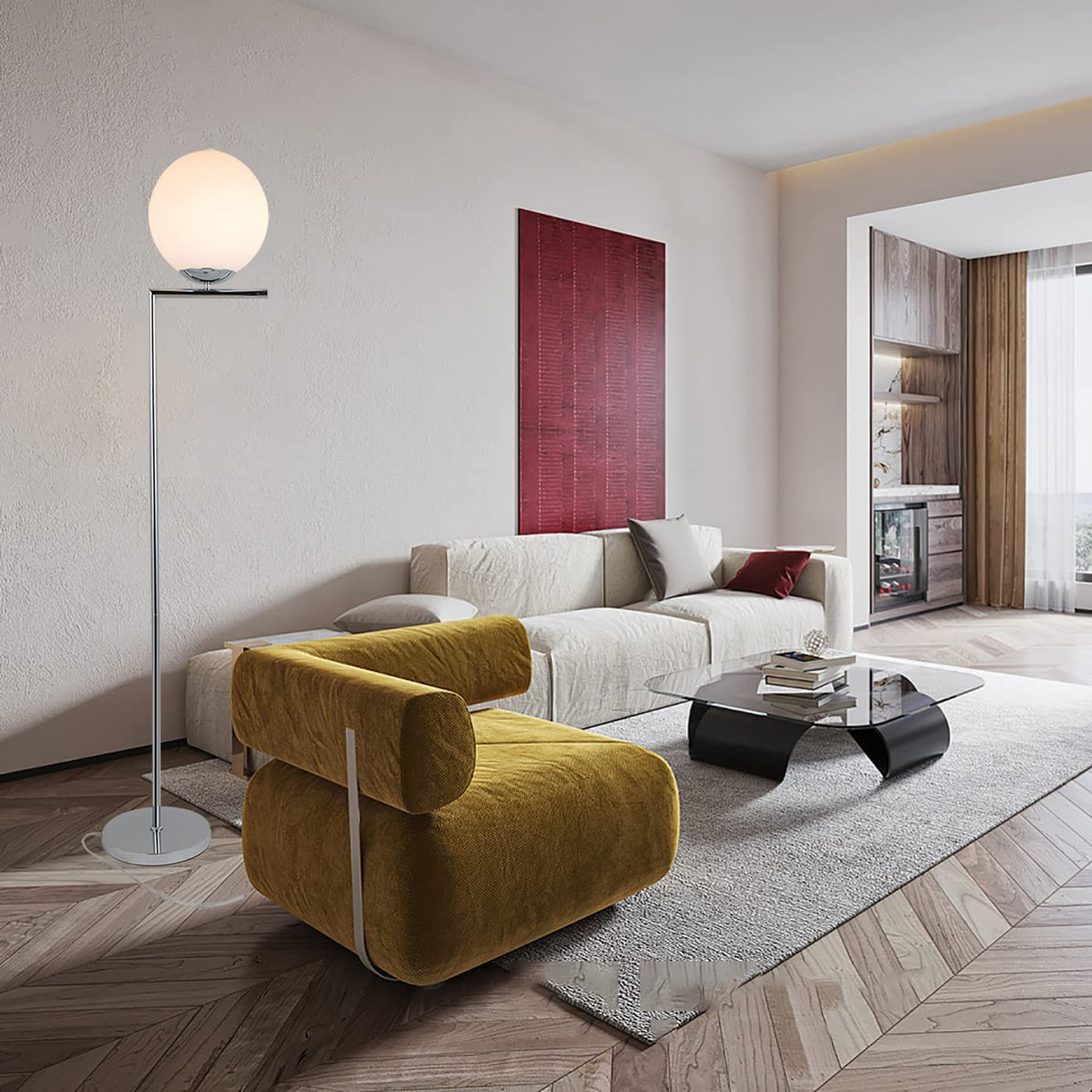 Modern Globe Floor Lamp
