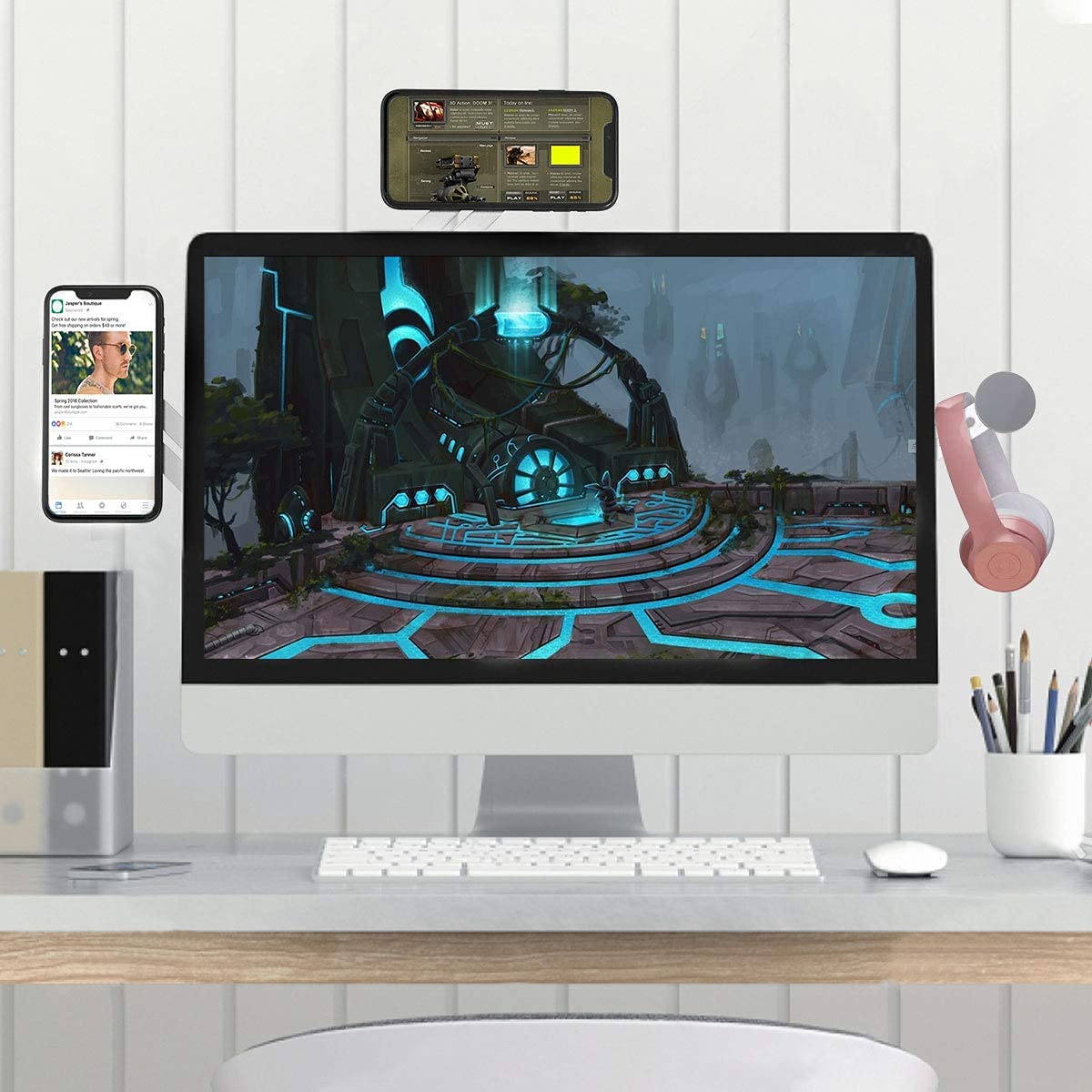 CloudValley Magnetic Laptop Phone Side Mount – 3 Colours