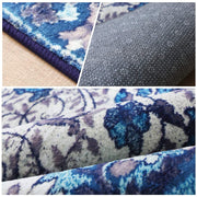 120 × 160 cm Blue Imitation-Cashmere Area Rug