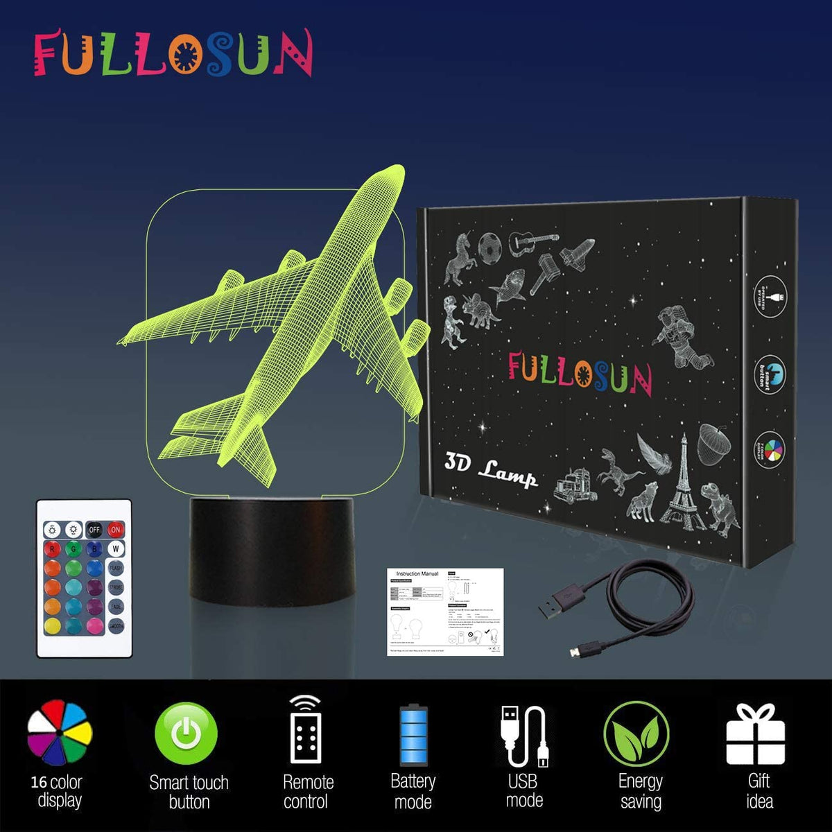 3D Airplane Light