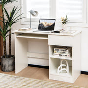 Computer Desk with Drawer, Keyboard Tray & Shelves
