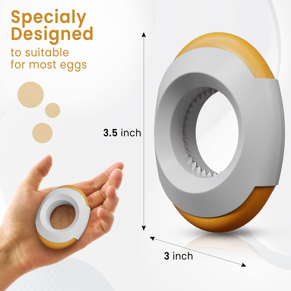 Compact Boiled Egg Topper Tools – 2 Pack