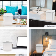 1.5 Gal Touchless Small Trash Can for Desk, Automatic Mini Garbage Can for Coffee Table/Laundry Countertop/Vanity Top, Smart Sensor Car Trash Can with Lid , Cute Waste Bin for Office/Kitchen/Bathroom