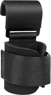 Heavy-Duty Lifting Hooks with Wrist Straps – Pair