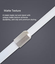 360° Rotatable 3 Colour Tones Dimmable 8 Inch LED Ring Light with Stand and Phone Holder Set Black