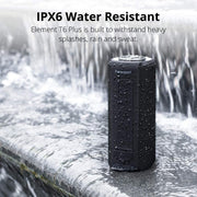 Waterproof Bluetooth Speakers, Tronsmart T6 Plus 40W Outdoor Speakers Bluetooth 5.0, IPX6 Portable Wireless Speakers with Tri-Bass Effects, 15-Hour Playtime with 6600mAh Power Bank, TWS, Built-in Mic