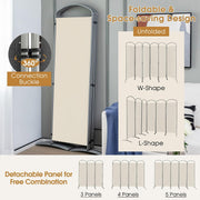 188cm Folding 6-Panel Room Divider – 4 Colours
