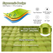 Night Cat 10 cm Inflatable Sleeping Pad with Foot Pump & Pillow
